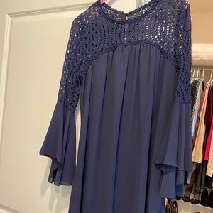 Lilly Pulitzer navy lace dress EUC size 8